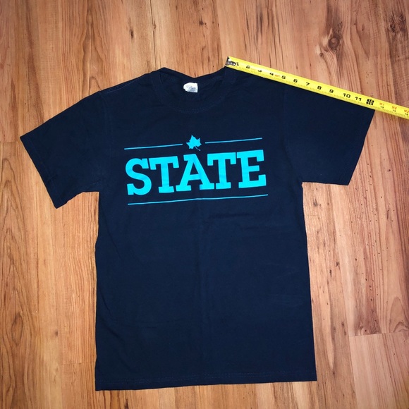 Tee Shirt State Navy Blue Small UNISEX - Picture 5 of 12